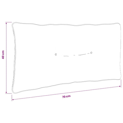 Rugkussen PUTTEN 100% Polyester Antraciet 70 x 40 x 10 cm
