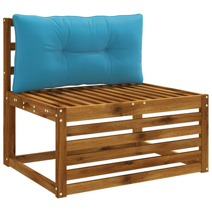 Rugkussen PUTTEN 100% Polyester Lichtblauw 70 x 40 x 10 cm