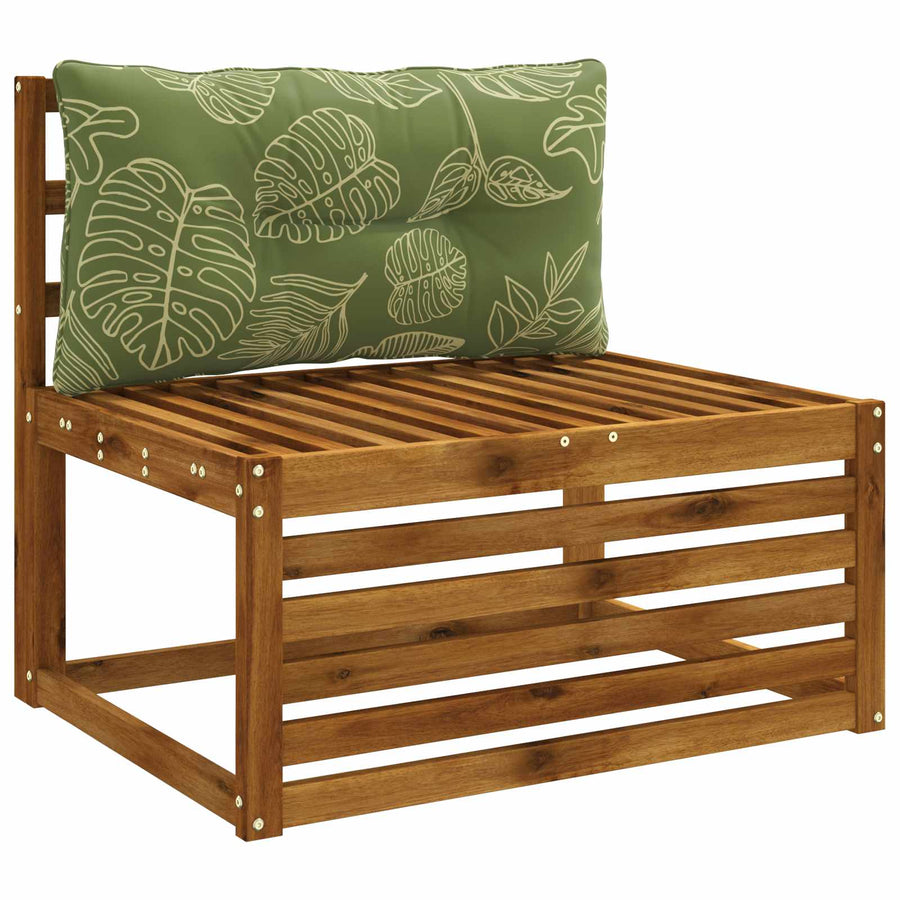 Rugkussen PUTTEN 100% Polyester Bladontwerp 70 x 40 x 10 cm