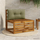 Rugkussen 70x40x10 cm olijfgroen polyester