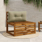 Rugkussen PUTTEN 70x40x10 cm lichtgroen polyester