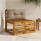 Rugkussen PUTTEN 70x40x10 cm taupe