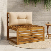Rugkussen 70x40x10 cm zand polyester