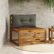 Rugkussen 80x40x10 cm antraciet polyester