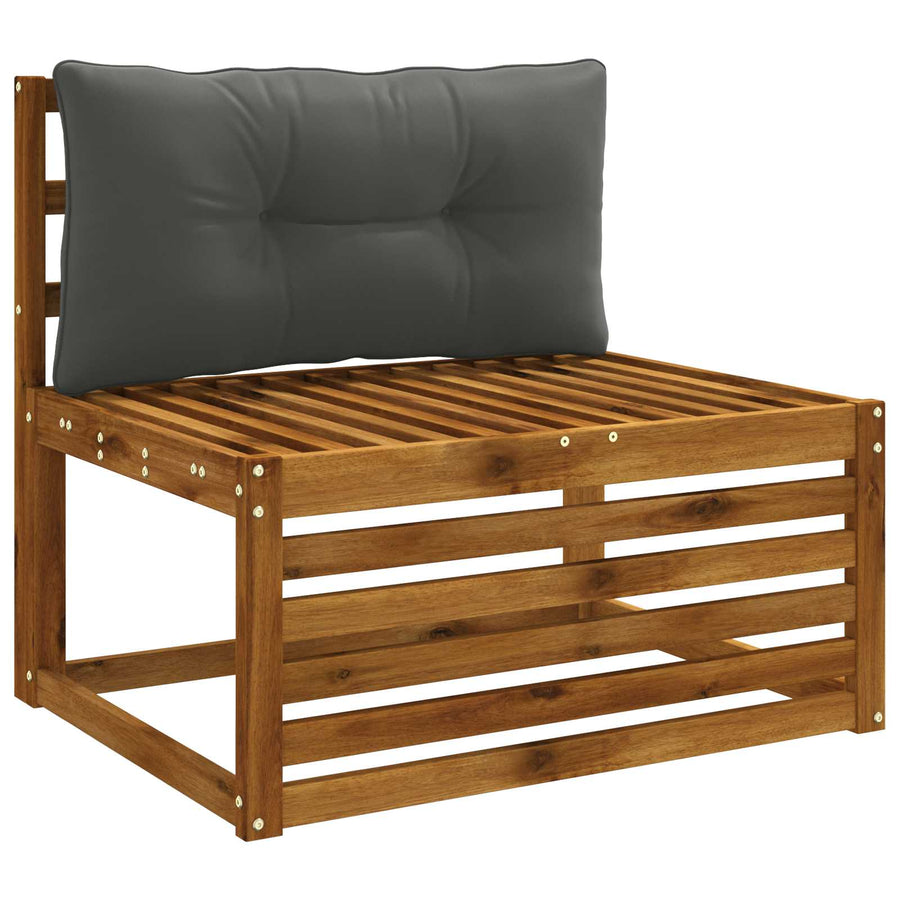 Rugkussen PUTTEN 100% Polyester Antraciet 80 x 40 x 10 cm