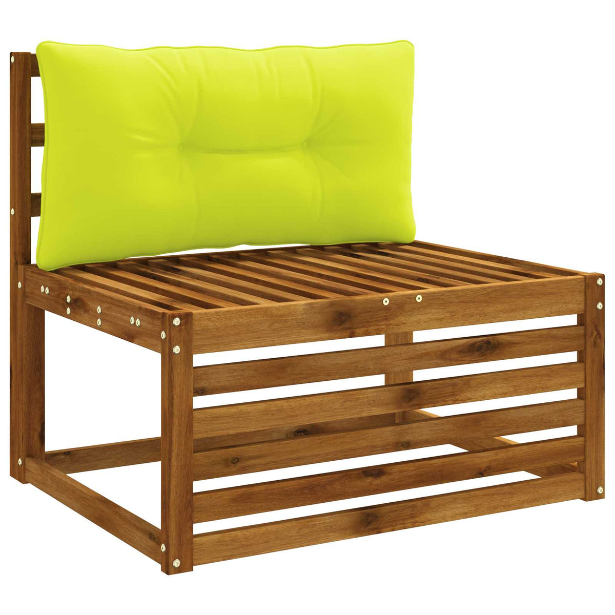Rugkussen PUTTEN 100% Polyester Helder groen 80 x 40 x 10 cm