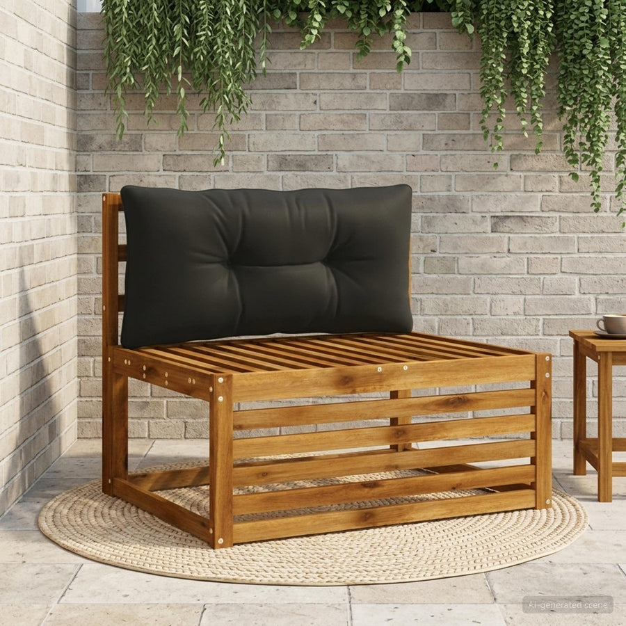 Rugkussen PUTTEN 100% Polyester Zwart 70 x 40 x 10 cm