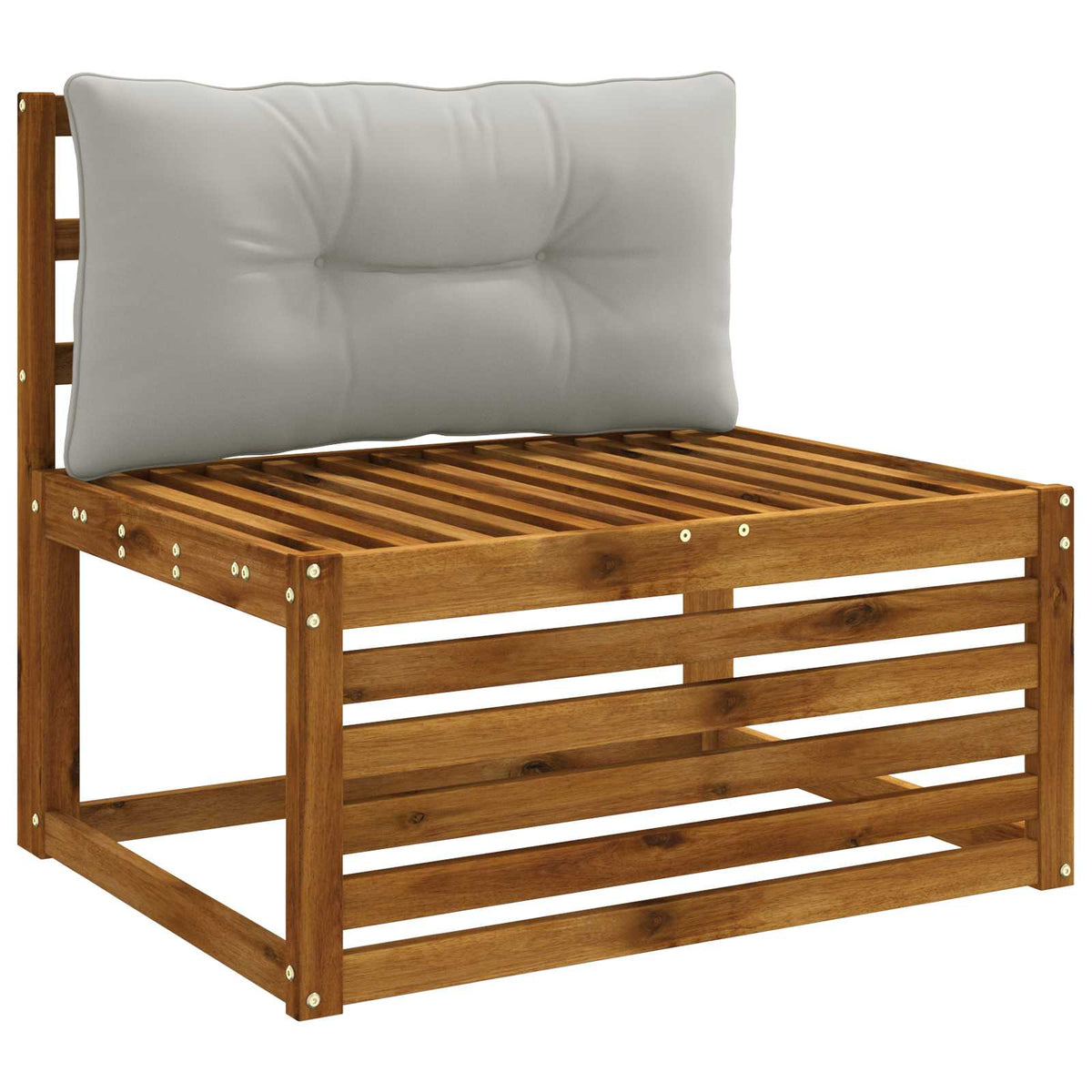 Rugkussen PUTTEN 100% Polyester Grijs 80 x 40 x 10 cm