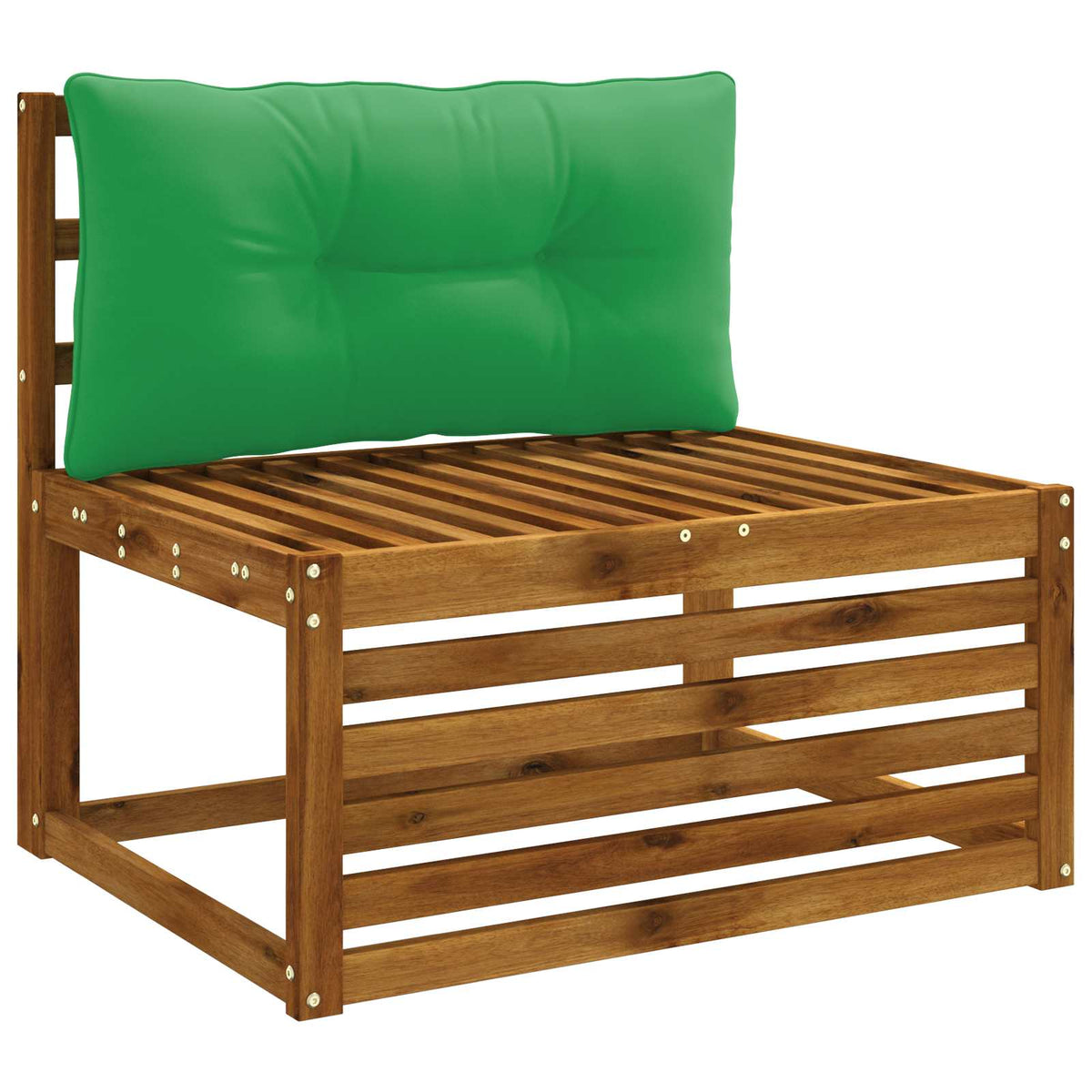Rugkussen PUTTEN 100% Polyester Groen 80 x 40 x 10 cm