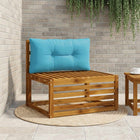 Rugkussen 80x40x10 cm lichtblauw polyester