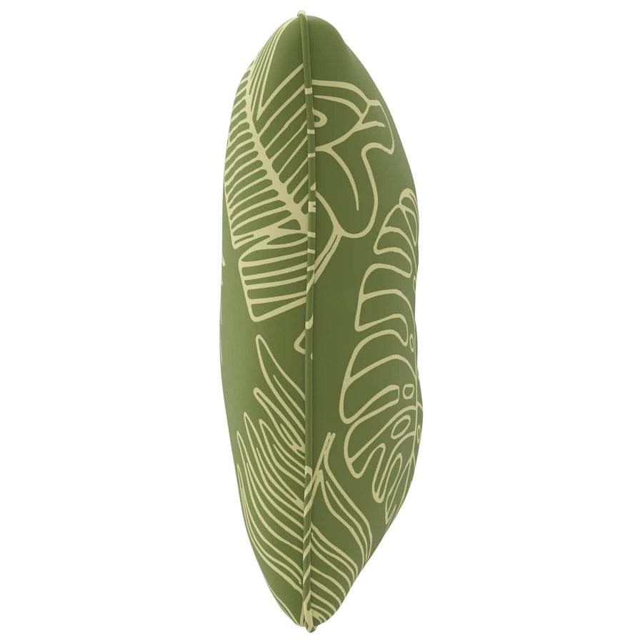 Rugkussen PUTTEN 100% Polyester Bladontwerp 80 x 40 x 10 cm