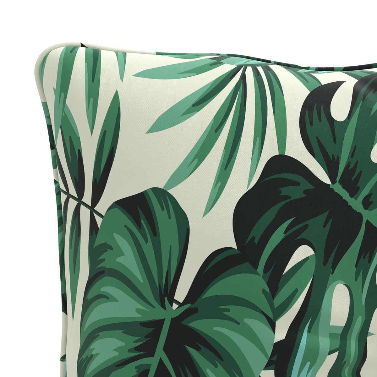 Rugkussen PUTTEN 100% Polyester Bladpatroon 80 x 40 x 10 cm