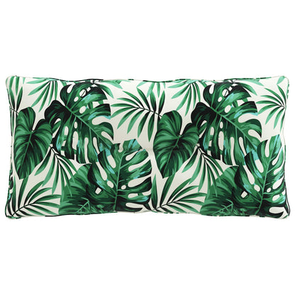 Rugkussen PUTTEN 100% Polyester Bladpatroon 80 x 40 x 10 cm