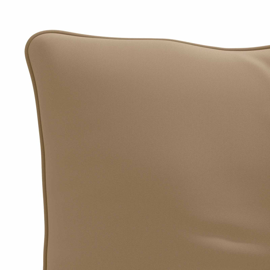 Rugkussen PUTTEN 100% Polyester Taupe 80 x 40 x 10 cm