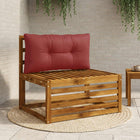Rugkussen PUTTEN wijnrood 70x40x10 cm