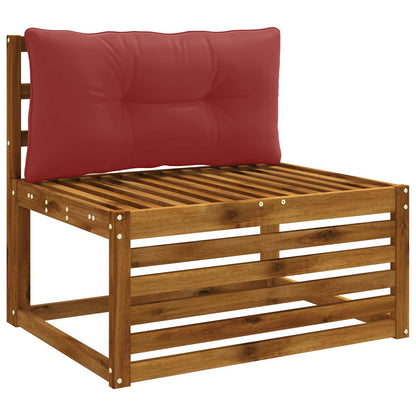 Rugkussen PUTTEN 100% Polyester Wijnrood 80 x 40 x 10 cm