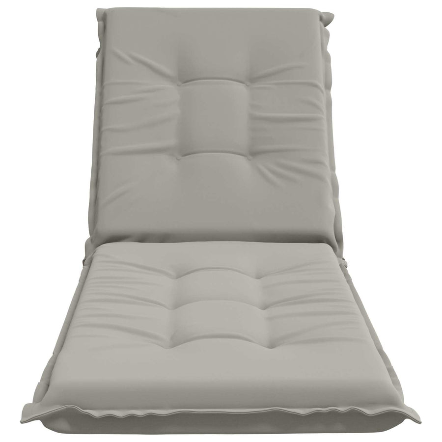 Ligstoel Kussen GEMERT 100% Polyester Grijs 190 x 50 x 9 cm