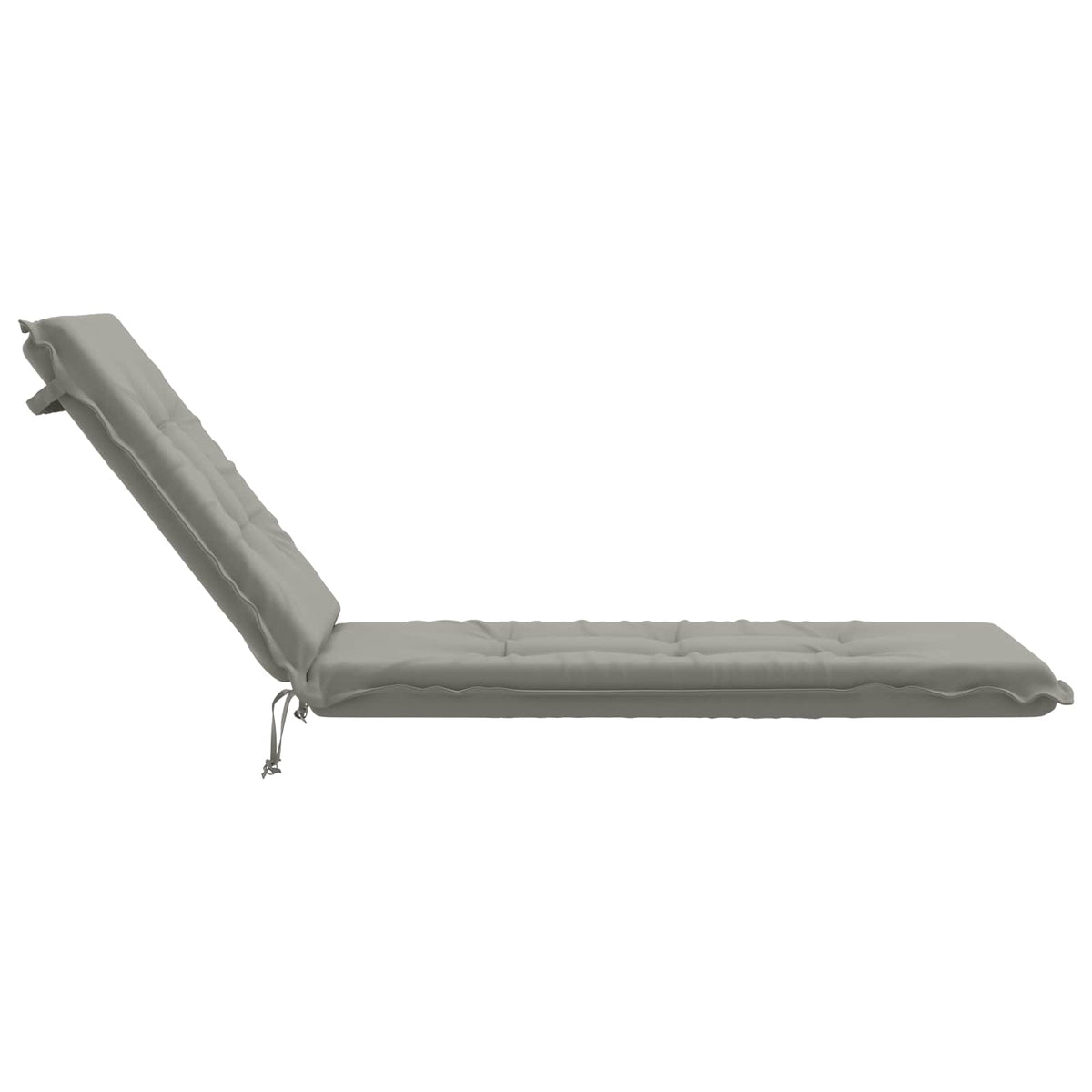 Ligstoel Kussen GEMERT 100% Polyester Grijs 190 x 50 x 9 cm