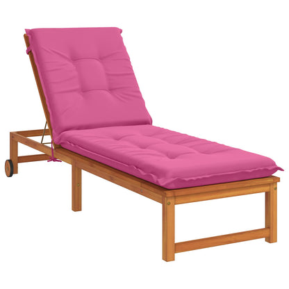 Ligstoel Kussen GEMERT 100% Polyester Roze 190 x 50 x 9 cm