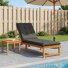 Ligstoelkussen 190x60x9 cm antraciet