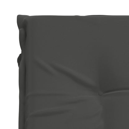 Ligstoel Kussen GEMERT 100% Polyester Antraciet 190 x 60 x 9 cm