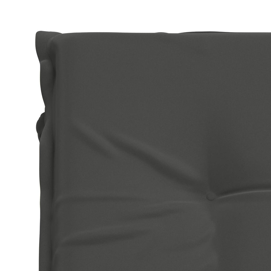Ligstoel Kussen GEMERT 100% Polyester Antraciet 190 x 60 x 9 cm