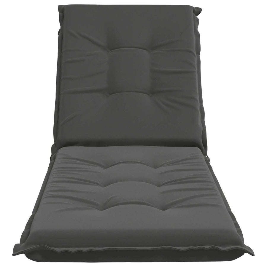 Ligstoel Kussen GEMERT 100% Polyester Antraciet 190 x 60 x 9 cm