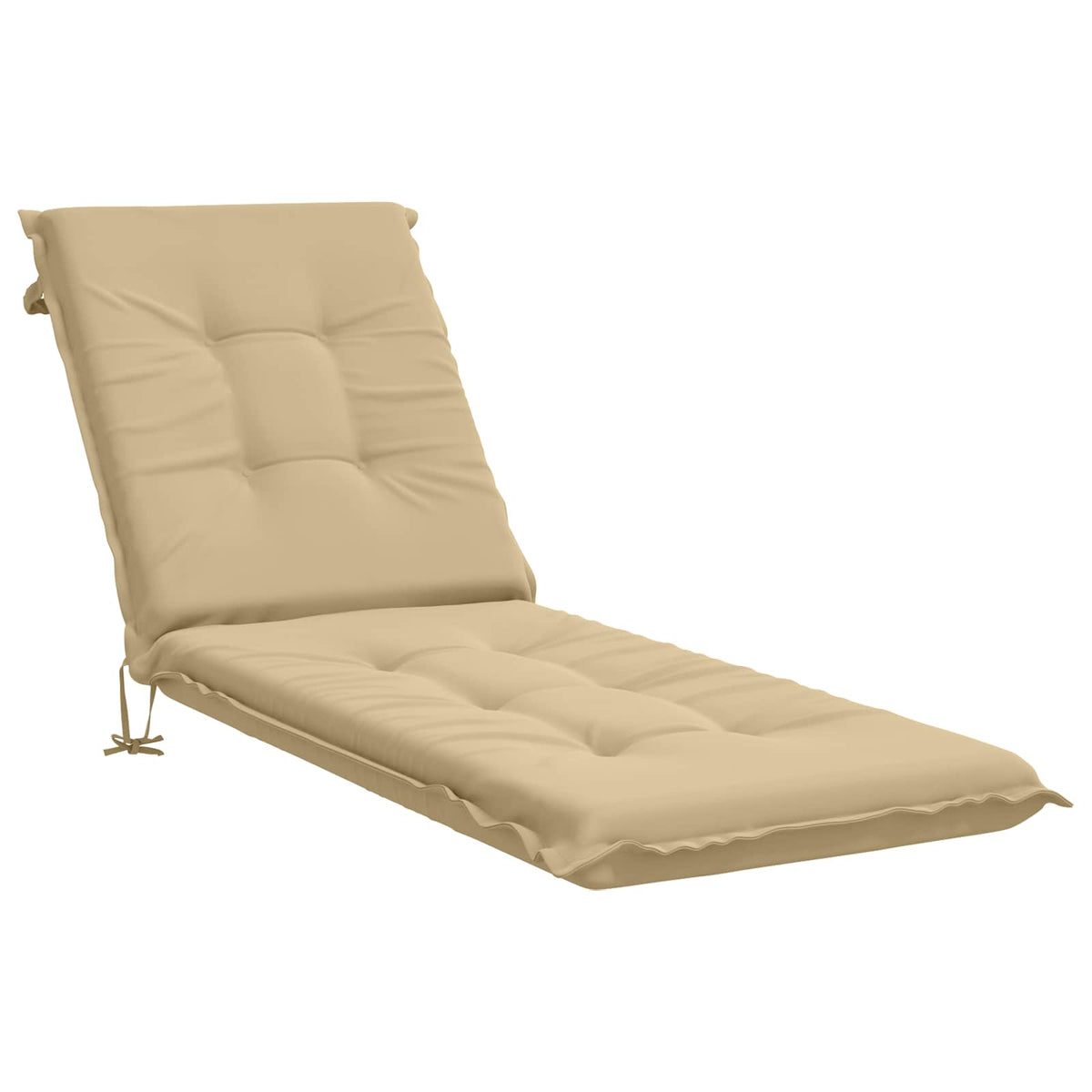 Ligstoel Kussen GEMERT 100% Polyester Beige 190 x 60 x 9 cm