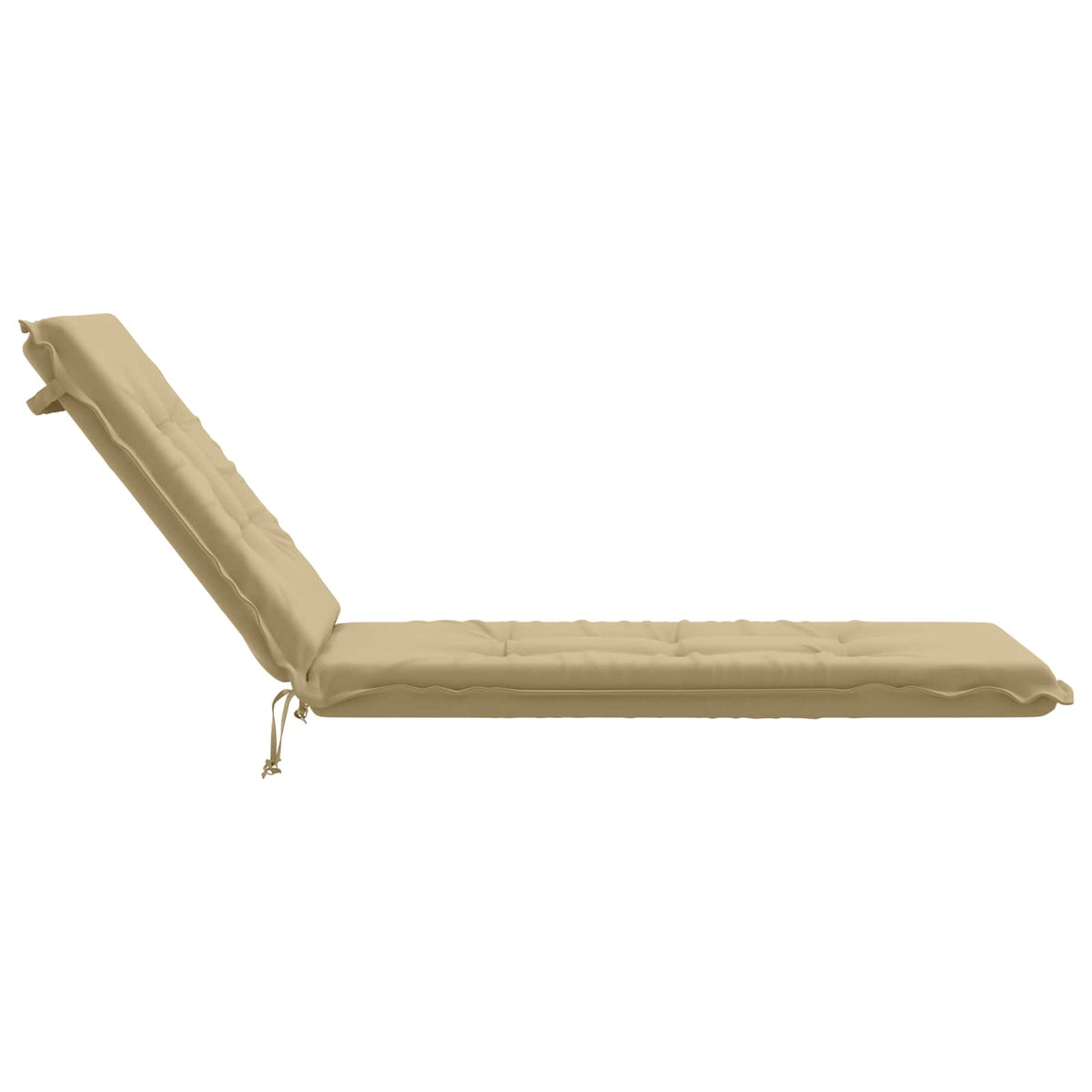 Ligstoel Kussen GEMERT 100% Polyester Beige 190 x 60 x 9 cm