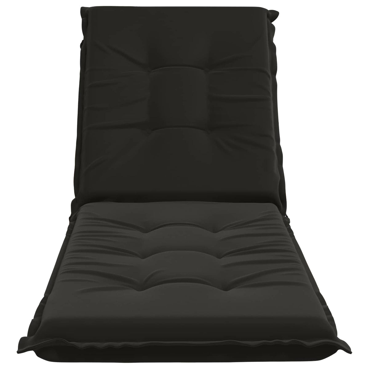 Ligstoel Kussen GEMERT 100% Polyester Zwart 190 x 60 x 9 cm