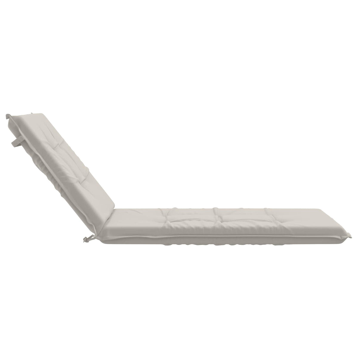 Ligstoel Kussen GEMERT 100% Polyester Wit 190 x 70 x 9 cm