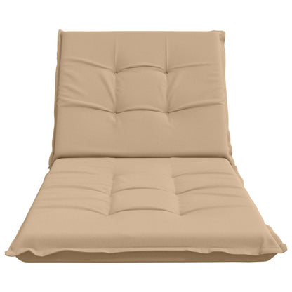 Ligstoel Kussen GEMERT 100% Polyester Zand 190 x 70 x 9 cm