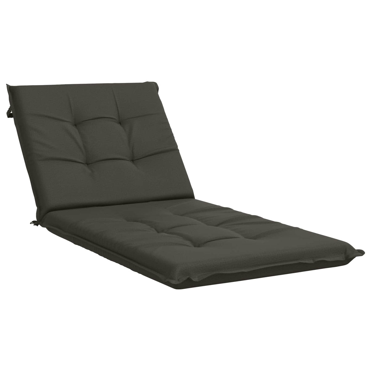 Ligstoel Kussen GEMERT 100% Polyester Antraciet 190 x 70 x 9 cm
