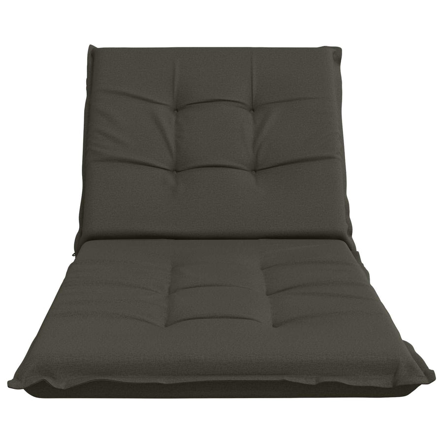 Ligstoel Kussen GEMERT 100% Polyester Antraciet 190 x 70 x 9 cm