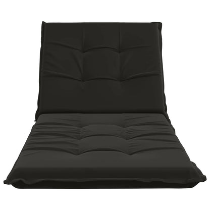 Ligstoel Kussen GEMERT 100% Polyester Zwart 190 x 70 x 9 cm