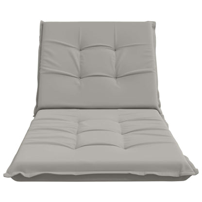 Ligstoel Kussen GEMERT 100% Polyester Grijs 190 x 70 x 9 cm