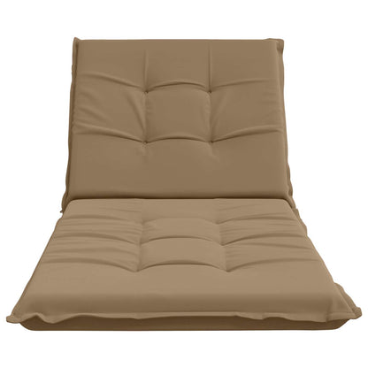 Ligstoel Kussen GEMERT 100% Polyester Taupe 190 x 70 x 9 cm