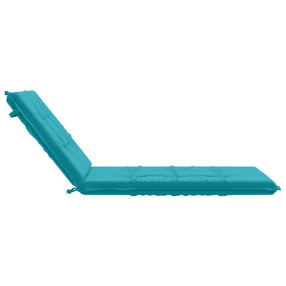 Ligstoel Kussen GEMERT 100% Polyester Turquoise 190 x 70 x 9 cm