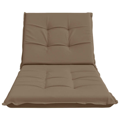 Ligstoel Kussen GEMERT 100% Polyester Taupe 190 x 80 x 9 cm