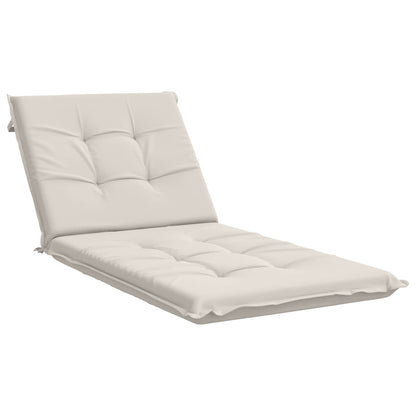 Ligstoel Kussen GEMERT 100% Polyester Wit 190 x 80 x 9 cm