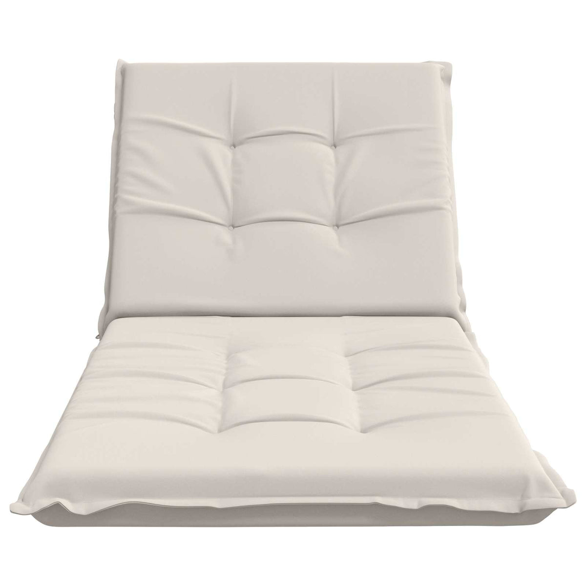 Ligstoel Kussen GEMERT 100% Polyester Wit 190 x 80 x 9 cm