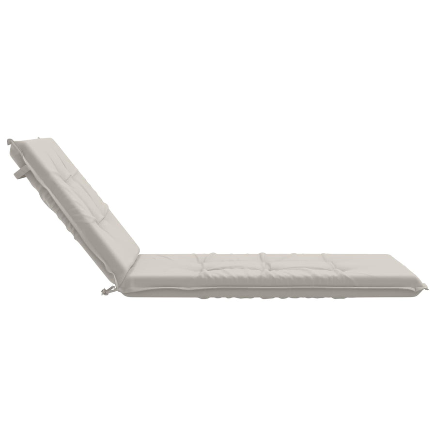 Ligstoel Kussen GEMERT 100% Polyester Wit 190 x 80 x 9 cm