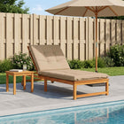 Ligstoel Kussen GEMERT 100% Polyester Zand 190 x 70 x 9 cm