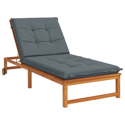 Ligstoel Kussen GEMERT 100% Polyester Blauw 190 x 80 x 9 cm