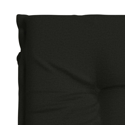 Ligstoel Kussen GEMERT 100% Polyester Zwart 190 x 80 x 9 cm