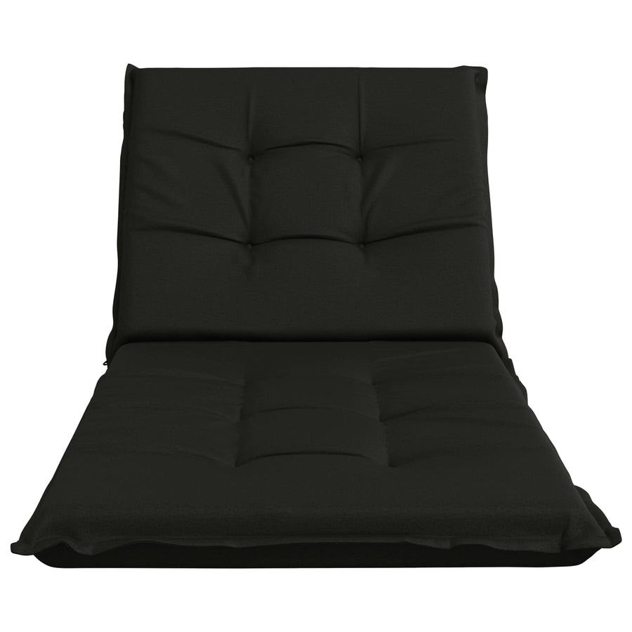 Ligstoel Kussen GEMERT 100% Polyester Zwart 190 x 80 x 9 cm
