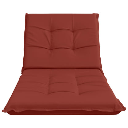 Ligstoel Kussen GEMERT 100% Polyester Rood 190 x 80 x 9 cm
