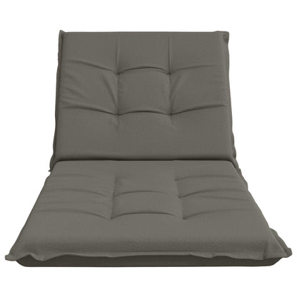 Ligstoel Kussen GEMERT 100% Polyester Grijs 190 x 80 x 9 cm
