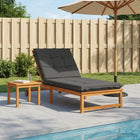 Ligstoelkussen 190x80x9 cm antraciet polyester