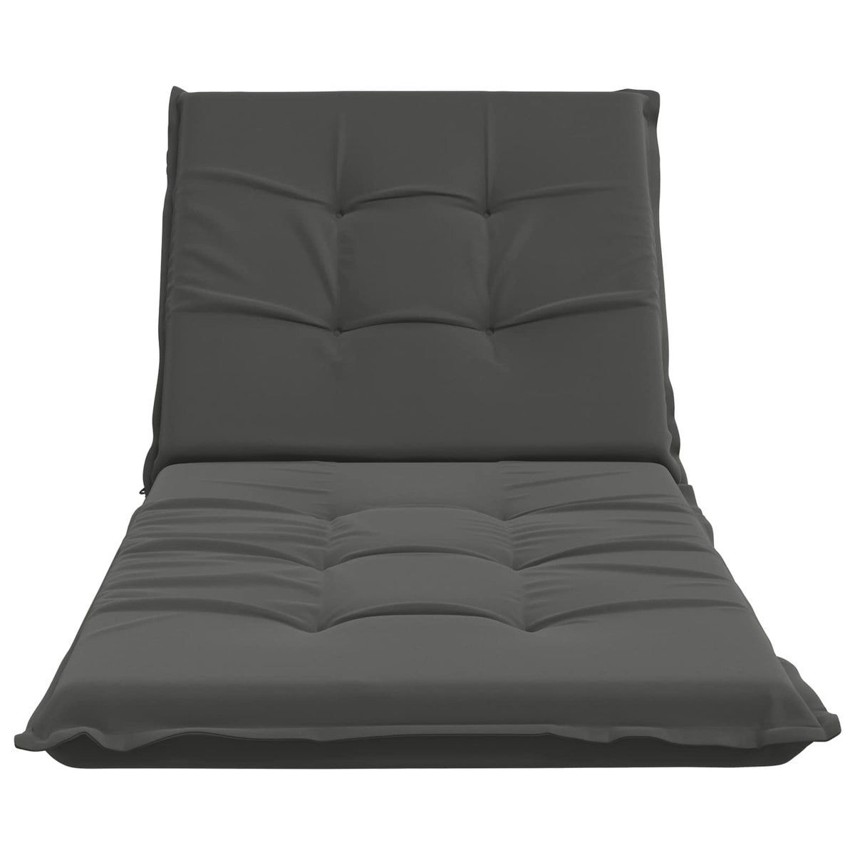 Ligstoel Kussen GEMERT 100% Polyester Antraciet 190 x 80 x 9 cm